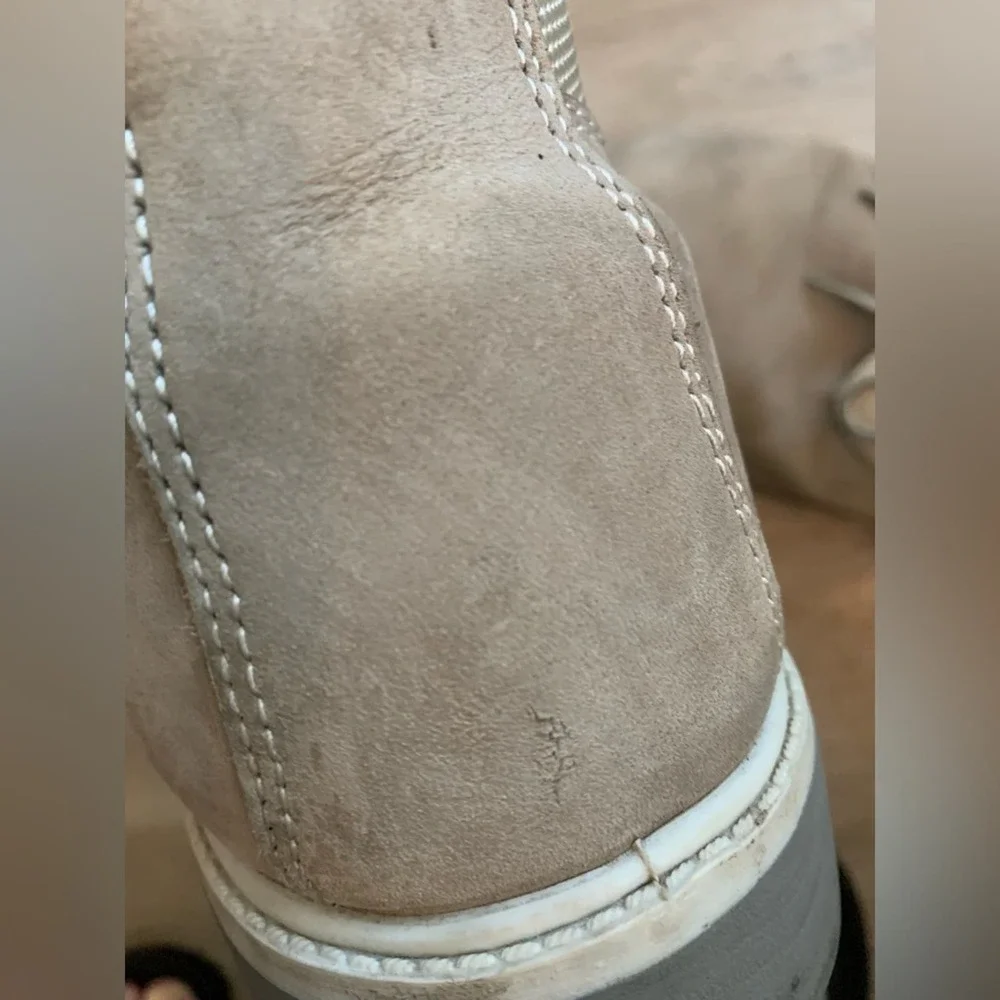 Timberland | men's lace up workboot size 12 light brown Premium Leather